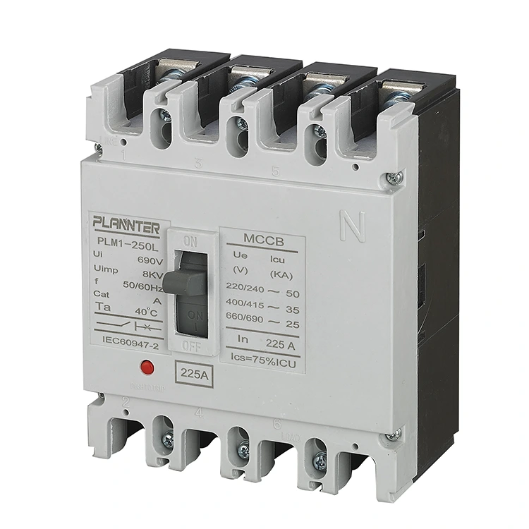 Pemutus Arus Kotak Cetakan AC 4 Tiang 225A